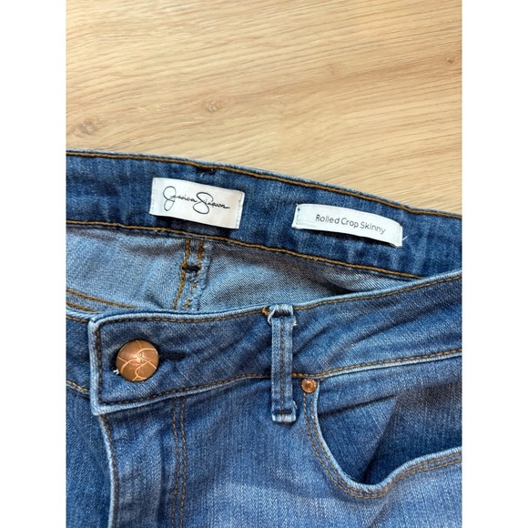 Jessica Simpson‎ Rolled Crop Skinny Jeans Women's Size 6/28 Denim - Picture 5 of 5
